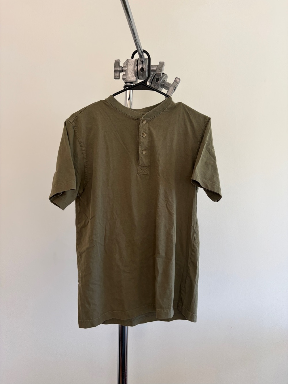 Austin Clothing Co. Olive Green Short-Sleeve Henley